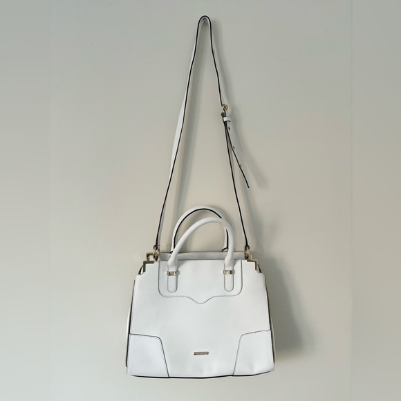 Rebecca Minkoff Amorous Leather White Satchel Bag - Picture 3 of 10